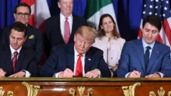 Peña Nieto, Trump y Trudeau