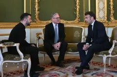 Зеленский, Стармер и Макрон