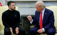 Vladimir Zelebski (levo) i Donald Tramp (desno) u Beloj kući 