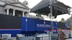 Štandovi, šatori i hrana: Pripreme za sabor „Ne damo Srbiju“