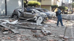 Daños causados por el terremoto en Cali.