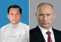 ဗိုလ်ချုပ်မှူးကြီးမင်းအောင်လှိုင်နဲ့ ရုရှားသမ္မတပူတင် 