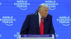 Президент США Дональд Трамп виступає в Давосі 