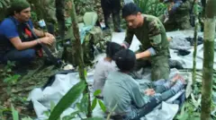 چهار کودک، ۴۰ روز پس از یک سانحه هوایی در جنگل آمازون کلمبیا زنده پیدا شدند