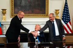 Aliyev, Trump ve Paşinyan yan yana