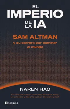 Portada en español de "El Imperio de la IA", de Karen Hao.