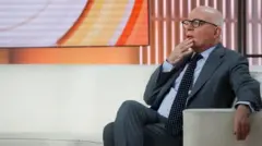 O autor Michael Wolff aparece no estúdio do programa Today, da NBC, em 2018.