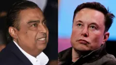मुकेश अंबानी, इलॉन मस्क