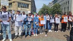 گردهمایی افغان‌ها در فرانکفورت برای همبستگی با پلیس ‌کشته‌شده در مانهایم