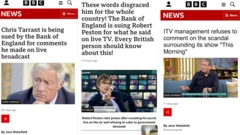 أمثلة على مقالات مزيفة ظهرت على فيسبوك وانستغرام