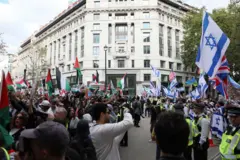 أثار الصراع في الشرق الأوسط توترات في داخل بريطانيا 