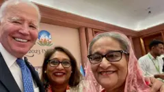अमेरिकी राष्ट्रपति जो बाइडन और बांग्लादेश की प्रधानमंत्री शेख हसीना.