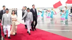 प्रचण्ड चीन भ्रमणमा 
