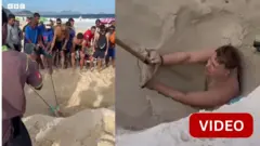 குழியில் சிக்கிய பிரிட்டன் சுற்றுலாப் பயணி