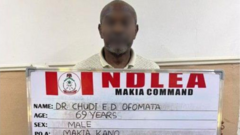 Dókítà bọ́ sọ́wọ́ NDLEA fún lílọ́wọ́ nínú òwò Cocaine ní ìpínlẹ̀ Ogun