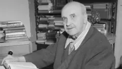 George Santayana mu cyumba yabagamo mu bitaro bya Blue Sisters i Rome