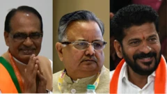 शिवराज सिंह चौहान, रमन सिंह, रेवंत रेड्डी