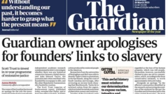 Guardian gazetesinin bugünkü manşet haberi 
