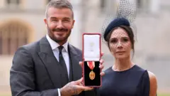 dejvid i viktorija bekam, dejvid bekam postao vitez