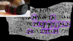 text on scroll