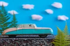 Blue toy car