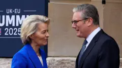 Фон дер Ляйен и Стармер перед саммитом