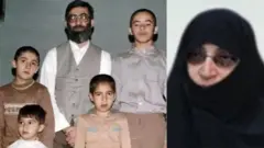 عکس خامنه ای و چهار پسرش و همسرش منصوره خجسته‌ باقرزاده