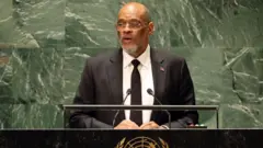 Haiti Prime Minister Ariel Henry dey address world leaders during United Nations (UN) General Assembly on September 22, 2023 for New York City