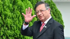 El presidente de Colombia, Gustavo Petro, durante una visita a Honduras el pasado mes de abril de 2025.