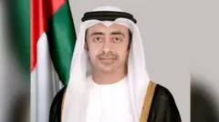 यूएई के विदेश मंत्री शेख़ अब्दुल्लाह बिन ज़ायेद अल नाहयान