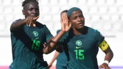 Ajibade celebrate afta she score penalty to give Nigeria di lead