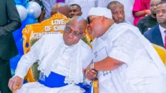 Olusegun Obasanjo ati Ademola Adeleke