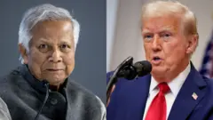 मोहम्मद यूनुस और डोनाल्ड ट्रंप