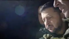 Perezida Volodymyr Zelensky  yashitse mu kigwati ca Rabotino mu ntara ya Zaporozhye wa Ukraine ejo ku wa Mungu