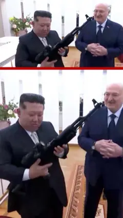 Ким Чен Ын менен Лукашенко