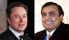 एलन मस्क और मुकेश अंबानी