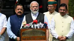 মণিপুরের ভিডিও নিয়ে বক্তব্য রাখছেন নরেন্দ্র মোদী