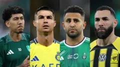 Wasu ƴanwasa da ke taka leda a Saudiyya