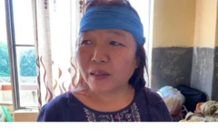 منی پور کے فسادات کے بعد کیمپوں میں مقیم افراد