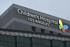 Fachada do Hospital Infantil de Los Angeles, na Califórnia (EUA)