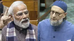 पीएम मोदी और असदुद्दीन ओवैसी