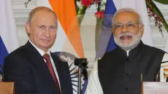 இந்தியா, ரஷ்யா உறவுகள் - அதிபர் புதின் வருகை - பிரதமர் நரேந்திர மோதி