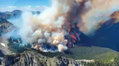 лесной пожар в Канаде