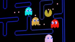 Imagen de pac-man y sus enemigos