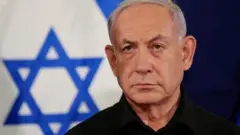  Minisitiri w'intebe wa Israel Benjamin Netanyahu mu kiganiro n'abanyamakuru