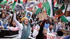 راهپیمایی حمایت از فلسطینیان