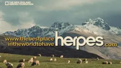 Reklamni poster Novozelandske fondacije za herpes