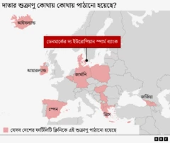 কোন কোন দেশে ওই শুক্রাণু পাঠানো হয়েছে