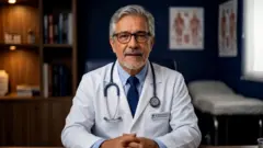 Imagem de um médico gerada por inteligência artificial