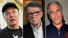 Elon Musk, Lord Peter Mandelson ve Jeffrey Epstein 